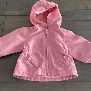 Oshkosh 3/6 month pink with checkered inside
Spring coat